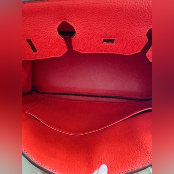Hermes Birkin 35 Rouge Capuccine Togo SHW P◾️ - Picture 7 of 16